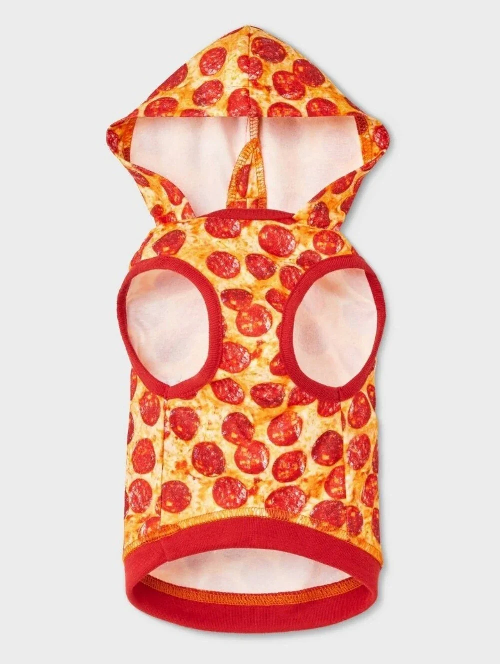 Boots & Barkley Pet Sweatshirt - Pizza Pepperoni Print (red/orange)
